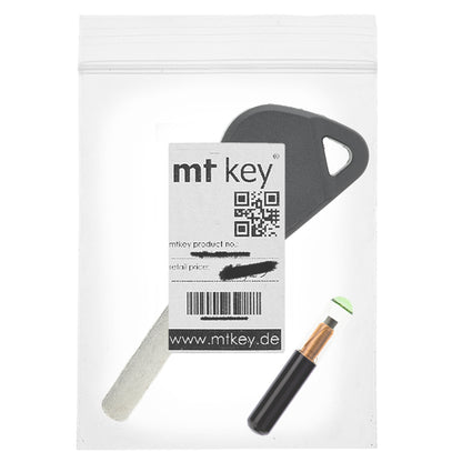 MT-KEY Auto Zünd Schlüssel Rohling DAT17 + ID60 80 Bit T7 Glas Transponder Wegfahrsperre kompatibel mit Subaru Outback Bp Ab 03