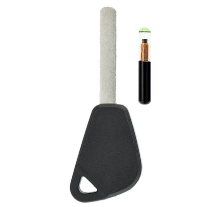MT-KEY Auto Zünd Schlüssel Rohling DAT17 + ID60 80 Bit T7 Glas Transponder Wegfahrsperre kompatibel mit Subaru Outback Bp Ab 03