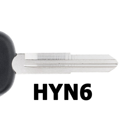 MT-KEY Auto Zünd Schlüssel Rohling HYN6 + ID60 80 Bit T16 Keramik Transponder Wegfahrsperre kompatibel mit Hyundai H1 / I800 06-10