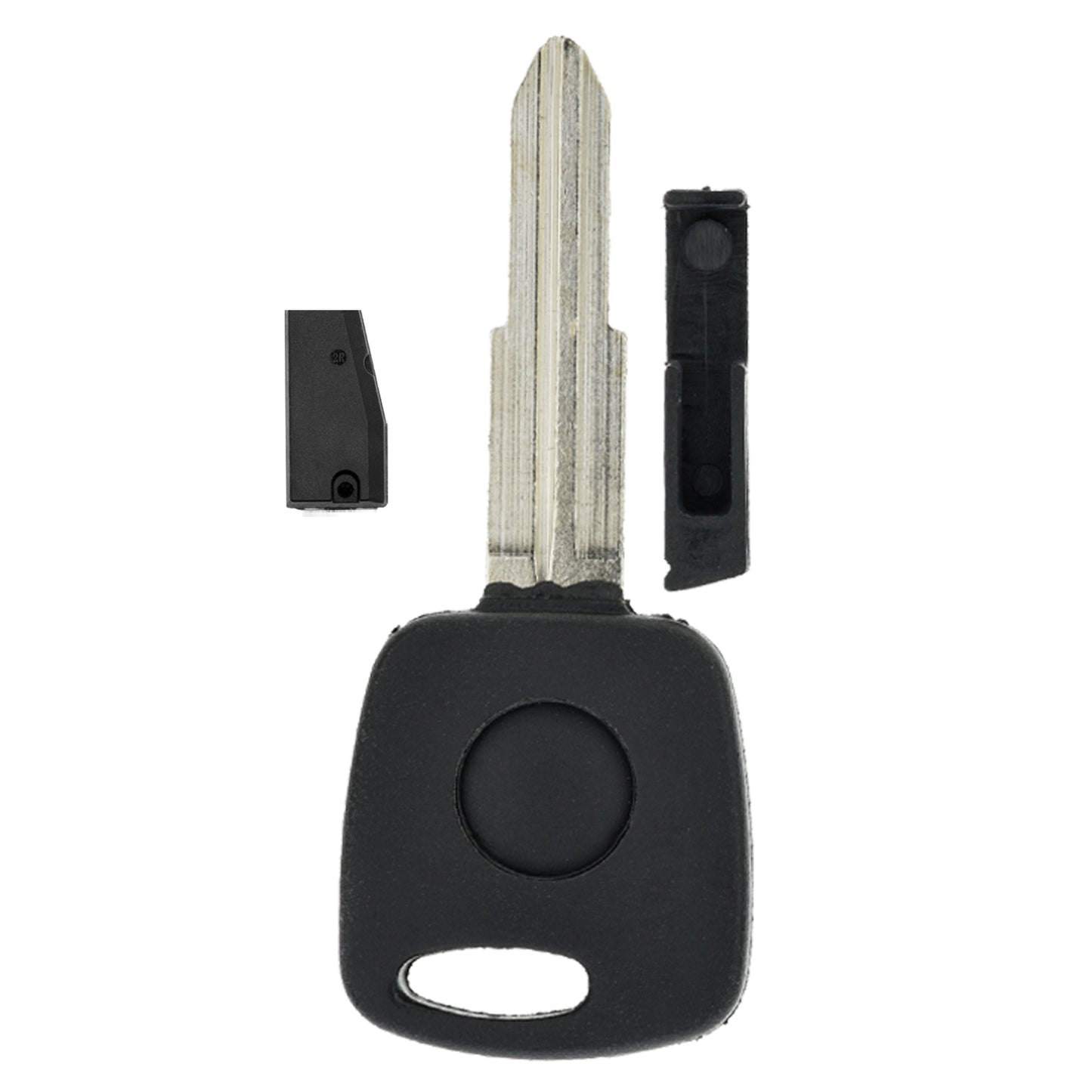 MT-KEY Auto Zünd Schlüssel Rohling SSY3 + ID60 80 Bit T16 Keramik Transponder Wegfahrsperre kompatibel mit Ssangyong Actyon Ab 07 Kyron Ab 05 Rexton Ab 06