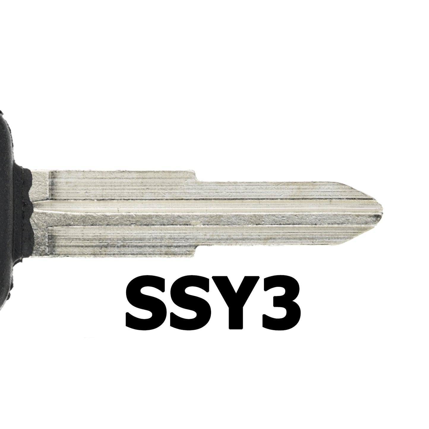 MT-KEY Auto Zünd Schlüssel Rohling SSY3 + ID60 80 Bit T16 Keramik Transponder Wegfahrsperre kompatibel mit Ssangyong Actyon Ab 07 Kyron Ab 05 Rexton Ab 06