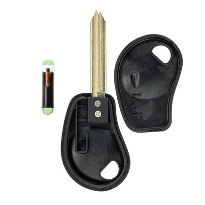 MT-KEY Auto Zünd Schlüssel Rohling SX9 + ID48 Transponder Wegfahrsperre kompatibel mit Citroen Jumper 01-05 Xantia 99-01
