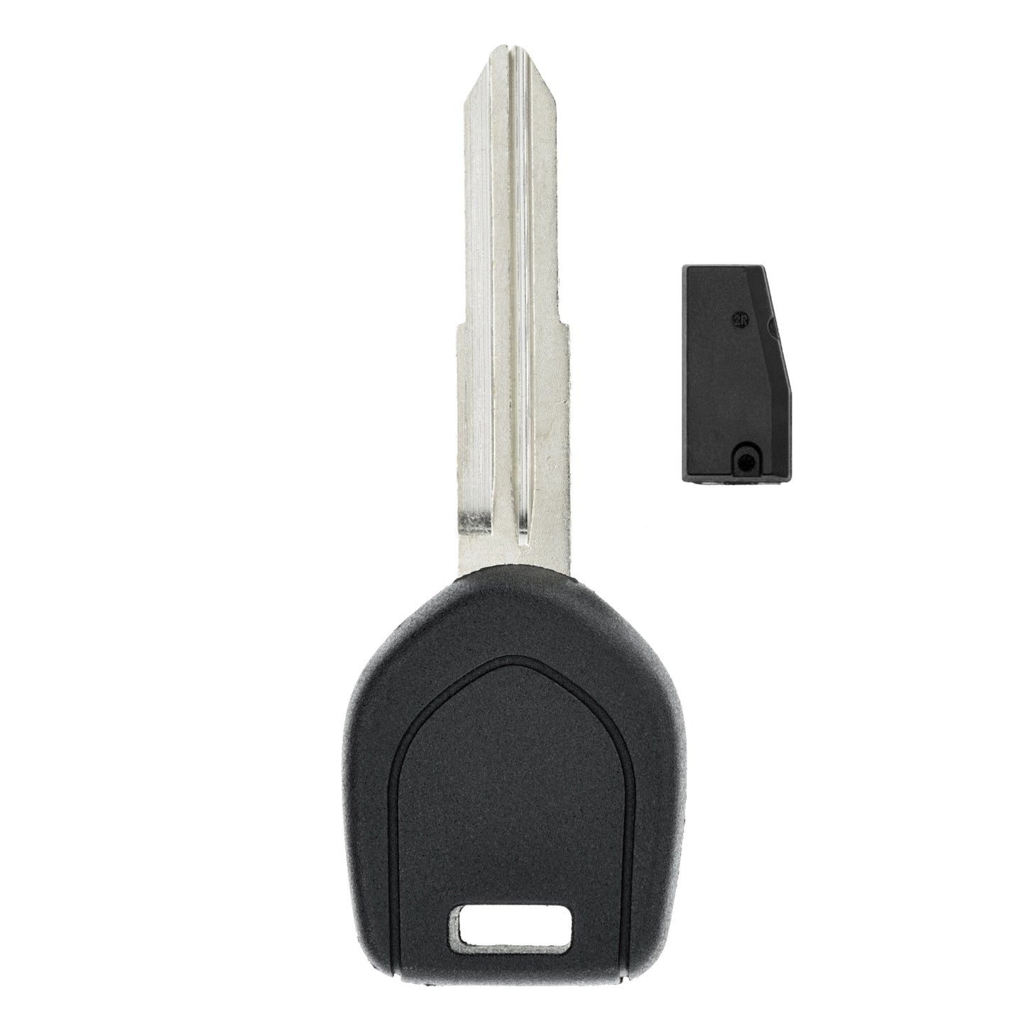 MT-KEY Auto Zünd Schlüssel Rohling MIT11R + ID61 Transponder kompatibel mit Mitsubishi Lancer Cs0 03-06 Montero Io 00-06 Outlander Cu0W 04-06 Pajero Io 99-04 Pajero Pinin 99-04 Shogun Pinin 99-04