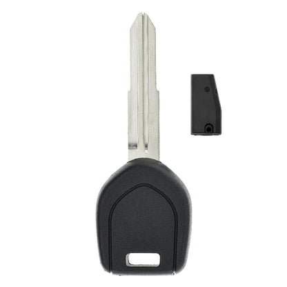 MT-KEY Auto Zünd Schlüssel Rohling MIT11R + ID61 Transponder kompatibel mit Mitsubishi Lancer Cs0 03-06 Montero Io 00-06 Outlander Cu0W 04-06 Pajero Io 99-04 Pajero Pinin 99-04 Shogun Pinin 99-04