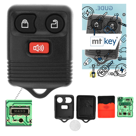 MT-KEY Funk Fernbedienung 434MHZ kompatibel mit Ford Maverick I Ranger PJ PK Escape I Freestar Mustang IV V Edge I Explorer II III F150 Funkschlüssel