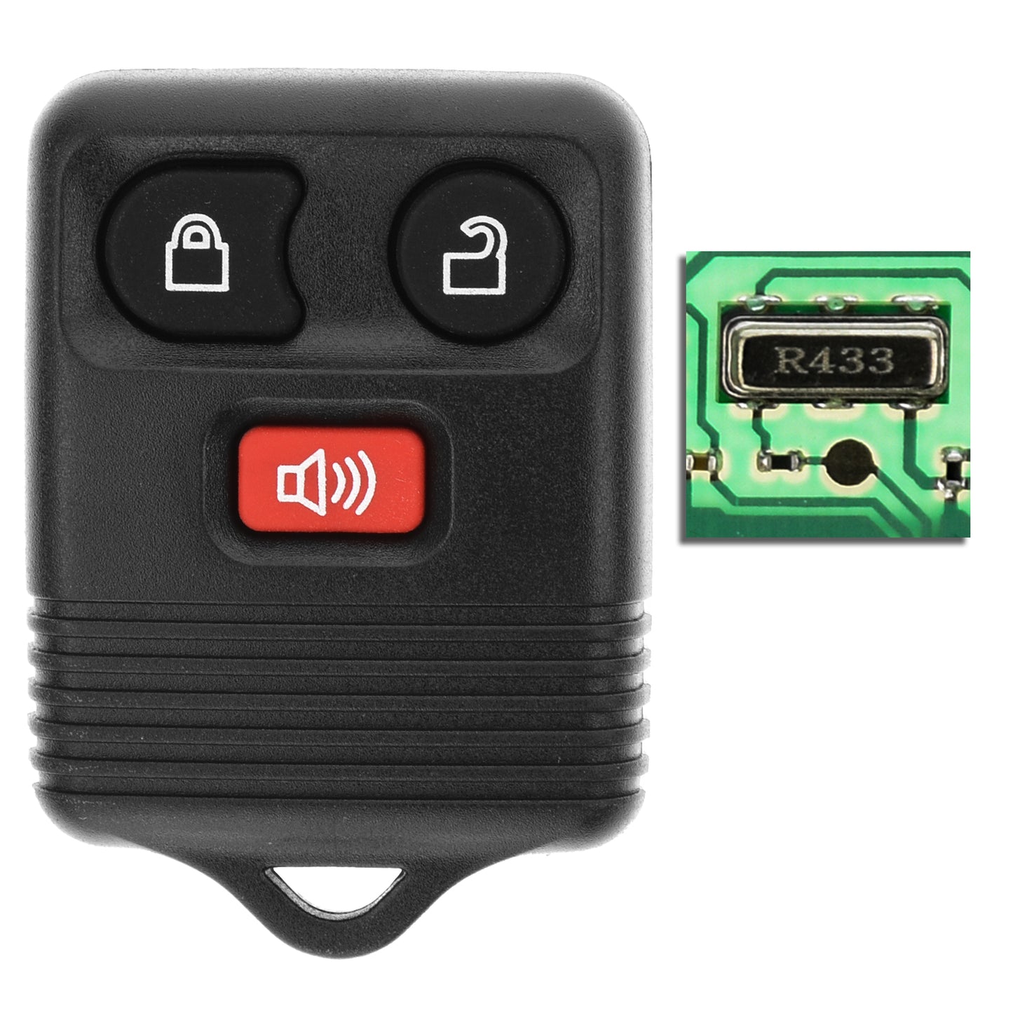 MT-KEY Funk Fernbedienung 434MHZ kompatibel mit Ford Maverick I Ranger PJ PK Escape I Freestar Mustang IV V Edge I Explorer II III F150 Funkschlüssel