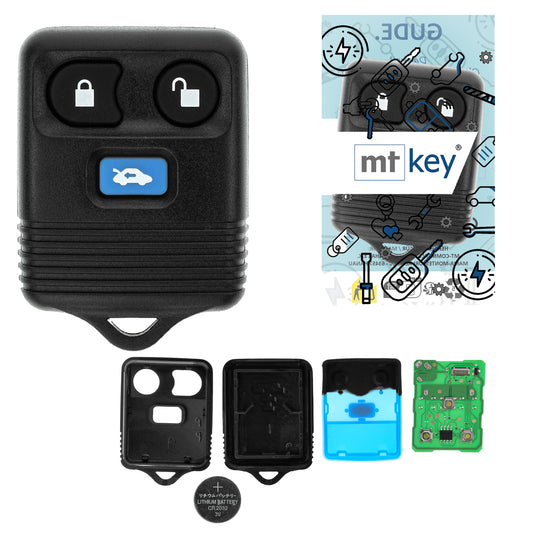 MT-KEY Funk Schlüssel Fernbedienung Sender 434MHZ kompatibel mit Ford Maverick TM1 01-04 Transit VI FY 00-07 Transit Connect I TC 433MHZ Autoschlüssel