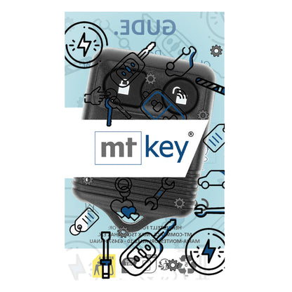MT-KEY Funk Schlüssel Fernbedienung Sender 434MHZ kompatibel mit Ford Maverick TM1 01-04 Transit VI FY 00-07 Transit Connect I TC 433MHZ Autoschlüssel