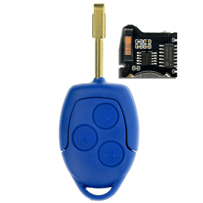 MT-KEY 3 Tasten Funk Schlüssel Fernbedienung 434MHZ kompatibel mit Ford Transit TT9 2006-2014 433MHZ Autoschlüssel