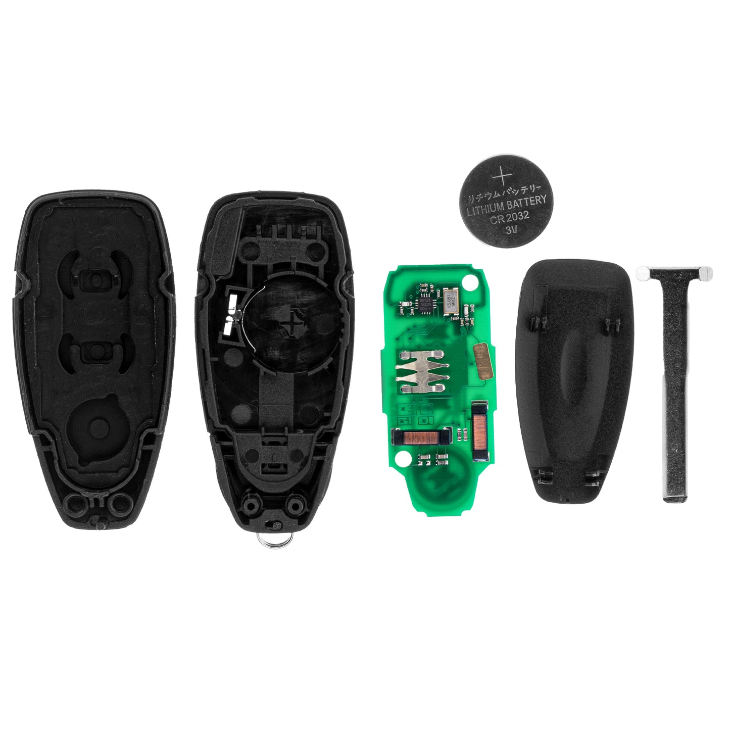 MT-KEY Funk Schlüssel 434MHZ kompatibel mit Ford Fiesta 7 12-17 Mondeo IV 07-15 S-MAX 10-14 B-MAX C-MAX 10-15 Ecosport II Focus III Galaxy III