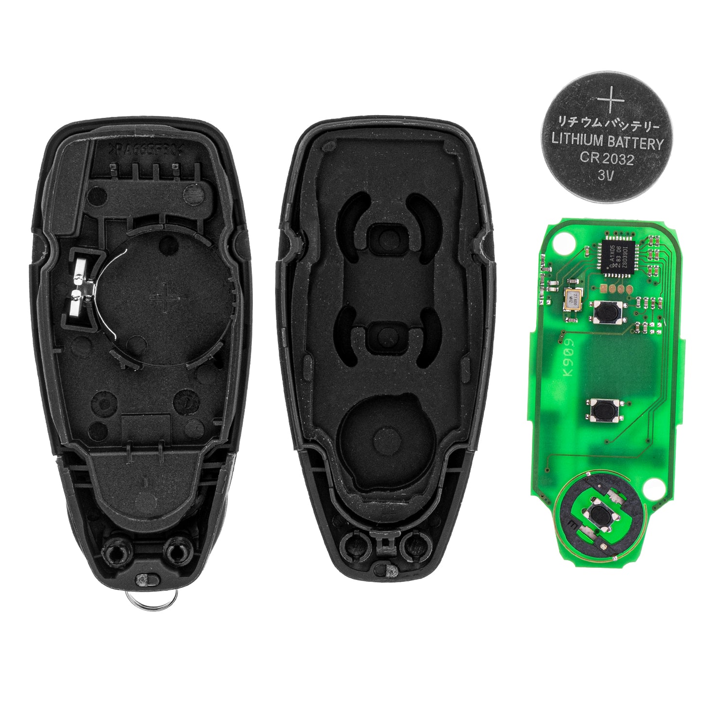 MT-KEY Funk Schlüssel 434MHZ kompatibel mit Ford B-MAX I C-MAX II EcoSport II Focus III Kuga II Fiesta 8 Galaxy III Mondeo V S-MAX II Fernbedienung