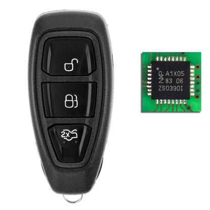 MT-KEY Funk Schlüssel 434MHZ kompatibel mit Ford B-MAX I C-MAX II EcoSport II Focus III Kuga II Fiesta 8 Galaxy III Mondeo V S-MAX II Fernbedienung