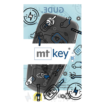 MT-KEY Funk Schlüssel 434MHZ kompatibel mit Ford Transit Custom Connect Tourneo V363 Wohnmobil Westfalia Nugget Sunlight Cliff LMC Innovan Weinsberg