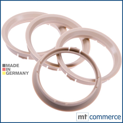 4X Zentrierringe 74,1 x 67,1 mm beige Felgen Ringe Made in Germany