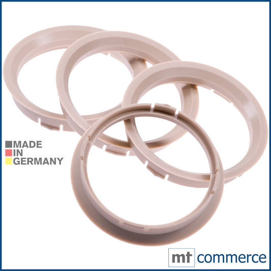 4X Zentrierringe 74,1 x 67,1 mm beige Felgen Ringe Made in Germany