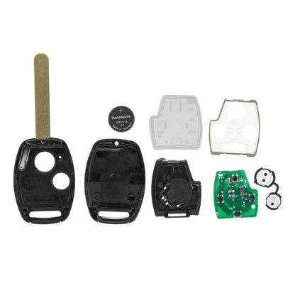 MT-KEY 2 Tasten Funk Schlüssel 434MHZ kompatibel mit Honda Accord 03-11 Civic 03-05 CRV 05-07 FRV HRV 98-06 JAZZ 02-06 S2000 Stream Autoschlüssel