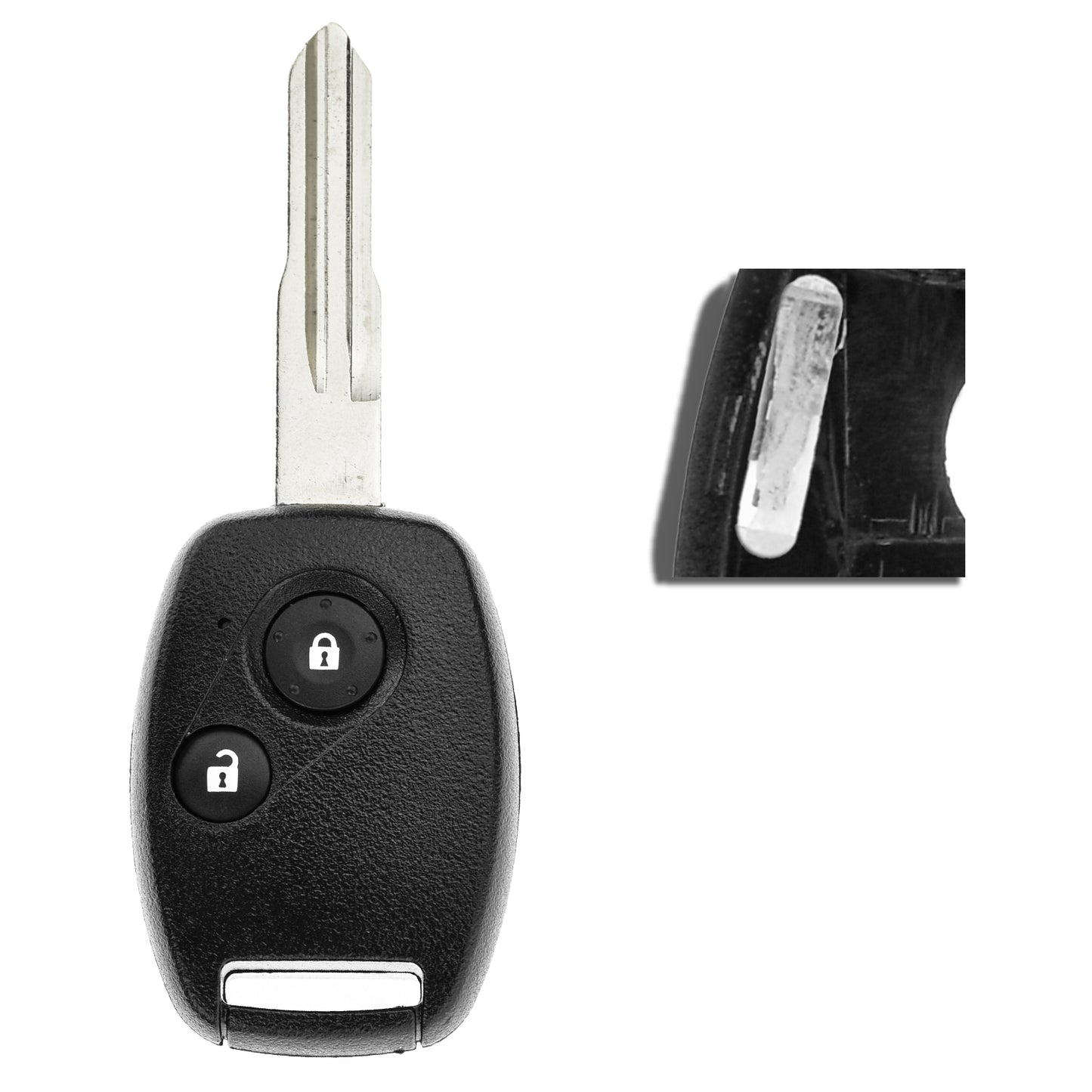 MT-KEY 2 Tasten Funk Schlüssel 434MHZ kompatibel mit Honda Accord VII 2.3L 02-07 CR-V II RD 2.3L 01-06 Odyssey 2.3L 03-08 Autoschlüssel