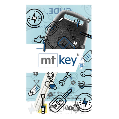 MT-KEY 2 Tasten Funk Schlüssel 434MHZ kompatibel mit Honda Accord VII 2.3L 02-07 CR-V II RD 2.3L 01-06 Odyssey 2.3L 03-08 Autoschlüssel