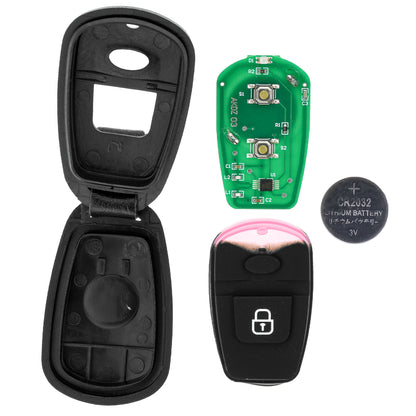 MT-KEY Funk Fernbedienung Sender 434MHZ kompatibel mit Hyundai Elantra XD Matrix FC Santa Fe SM Trajet FO Kia Maegntis Optima GD 433MHZ Funkschlüssel