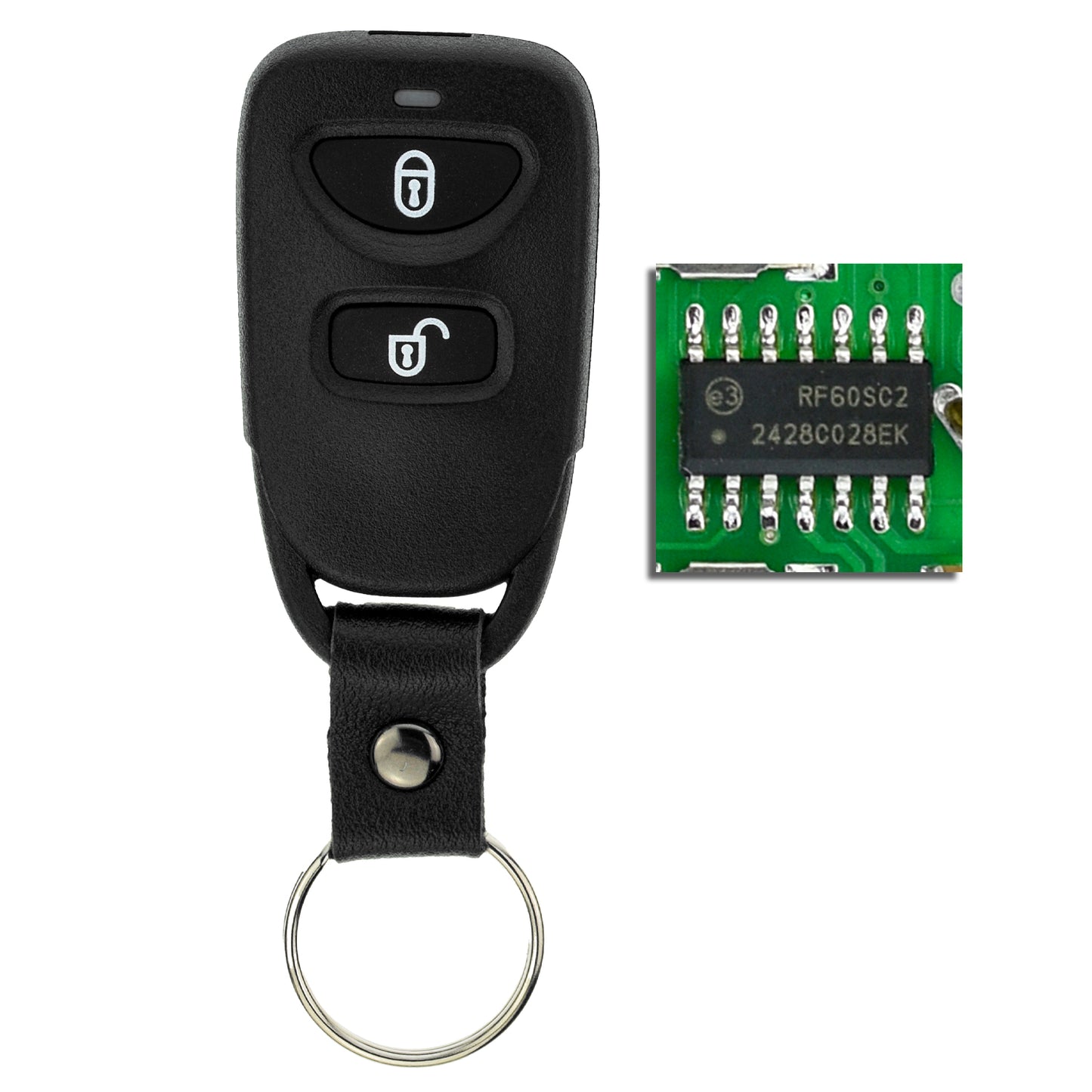 MT-KEY Funk Fernbedienung Sender 434MHZ kompatibel mit Hyundai Tucson I JM Santa Fe II CM i10 I PA Kia Sportage II JE 04-10 433MHZ Funkschlüssel
