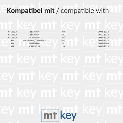 MT-KEY Funk Fernbedienung Sender 434MHZ kompatibel mit Hyundai Elantra HD MD Sonata V NF Kia Optima MG Sorento I JC Carens III UN Funkschlüssel