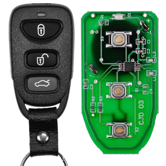 Auto Schlüssel Funk Fernbedienung 1x Funk Gehäuse + 1x 434 MHz Sender Sendeeinheit + 1x Batterie kompatibel mit Hyundai Sonata KIA Sorento Magentis