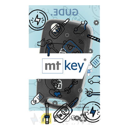 MT-KEY Funk Schlüssel 434MHZ kompatibel mit Hyundai iX35 EL 09-14 iX20 JC 10-19 i20 PB 08-12 i30 FD 07-11 433MHZ 3 Tasten Klappschlüssel