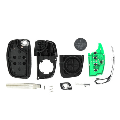 MT-KEY Funk Schlüssel 434MHZ kompatibel mit Hyundai Tucson II EL 09-13 iX35 I EL 09-14 i30 FD 07-11 433MHZ Klappschlüssel