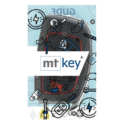 MT-KEY Funk Schlüssel 434MHZ kompatibel mit Hyundai Tucson II EL 09-13 iX35 I EL 09-14 i30 FD 07-11 433MHZ Klappschlüssel