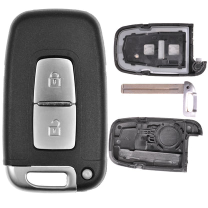 Auto Schlüssel Smartkey Funk Fernbedienung Sender 2 Tasten Gehäuse kompatibel mit Hyundai/Kia