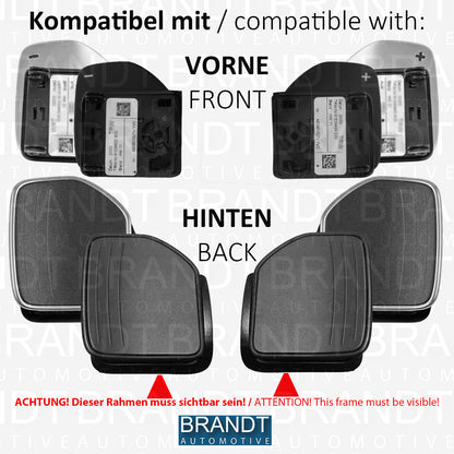 Schaltwippen ALU SCHWARZ kompatibel mit AUDI A3 S3 8P RS3 8PA A4 B7 B8 S4 A5 R S5 8T 8F A6 R S6 C6 A8 Q5 Q7 TT S TTRS SKODA FABIA 2 OCTAVIA SUPERB 2