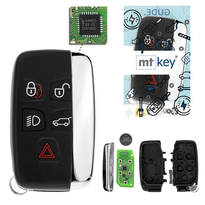 MT-KEY Lonsdor Funk Schlüssel Fernbedienung 434MHZ kompatibel mit Land Rover Range IV Sport Evogue Discovery IV Jaguar F-Type XJ XF F-Pace XE Smartkey