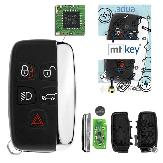MT-KEY Lonsdor Funk Schlüssel Fernbedienung 434MHZ kompatibel mit Land Rover Range IV Sport Evogue Discovery IV Jaguar F-Type XJ XF F-Pace XE Smartkey