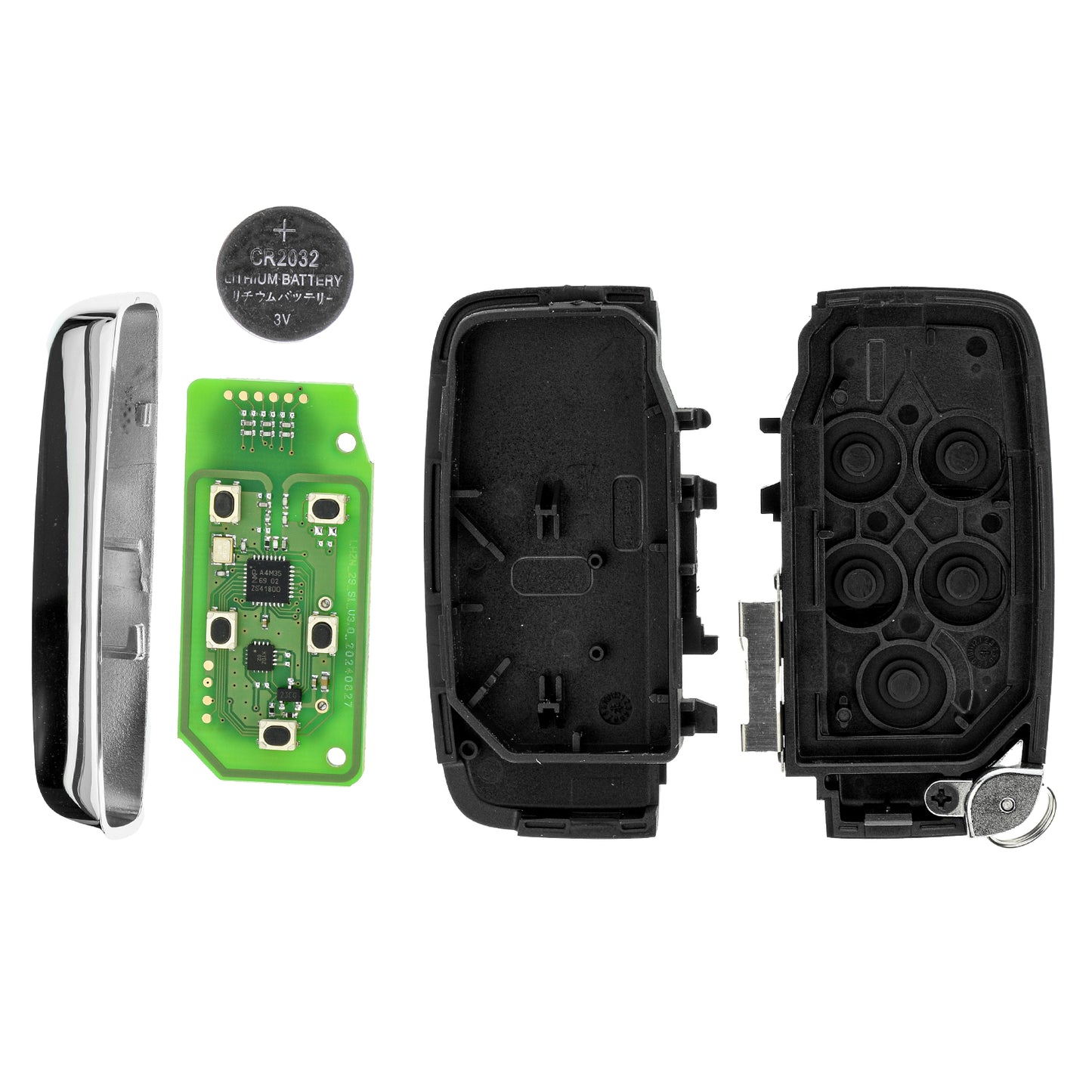 MT-KEY Lonsdor Funk Schlüssel Fernbedienung 434MHZ kompatibel mit Land Rover Range IV Sport Evogue Discovery IV Jaguar F-Type XJ XF F-Pace XE Smartkey