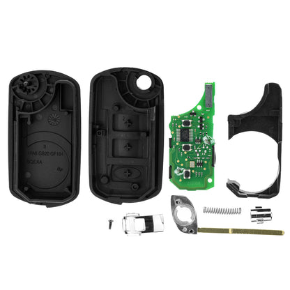 MT-KEY Funk Schlüssel 434MHZ kompatibel mit Land Rover Discovery III Range Rover Sport 05-10 L320 Vogue 05-12 L322 433MHZ Klappschlüssel
