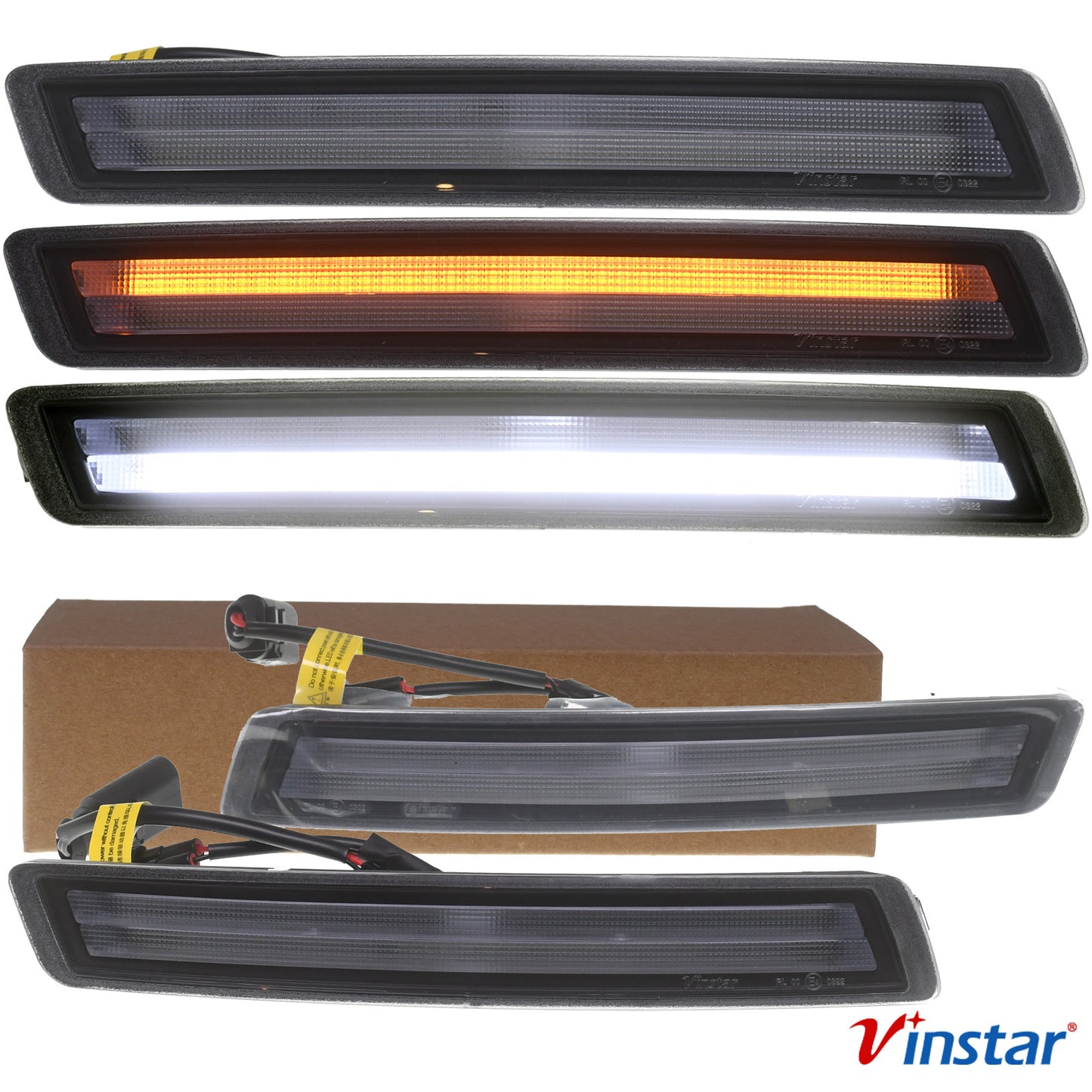 2x Vinstar LED Blinker + Tagfahrlicht mit Zulassung kompatibel mit VW Beetle 2005-2010