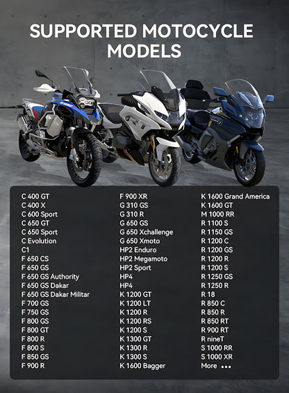 OBD2 Diagnosegerät Scanner iCarsoft MT V6 für BMW Motorräder inkl. Adapter & kostenlose Updates