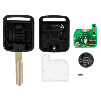 MT-KEY 2 Tasten Fernbedienung FSK Funk Schlüssel 434MHZ kompatibel mit Nissan Qashqai 09-12 Navara D40M 05-15 433,92MHZ Autoschlüssel