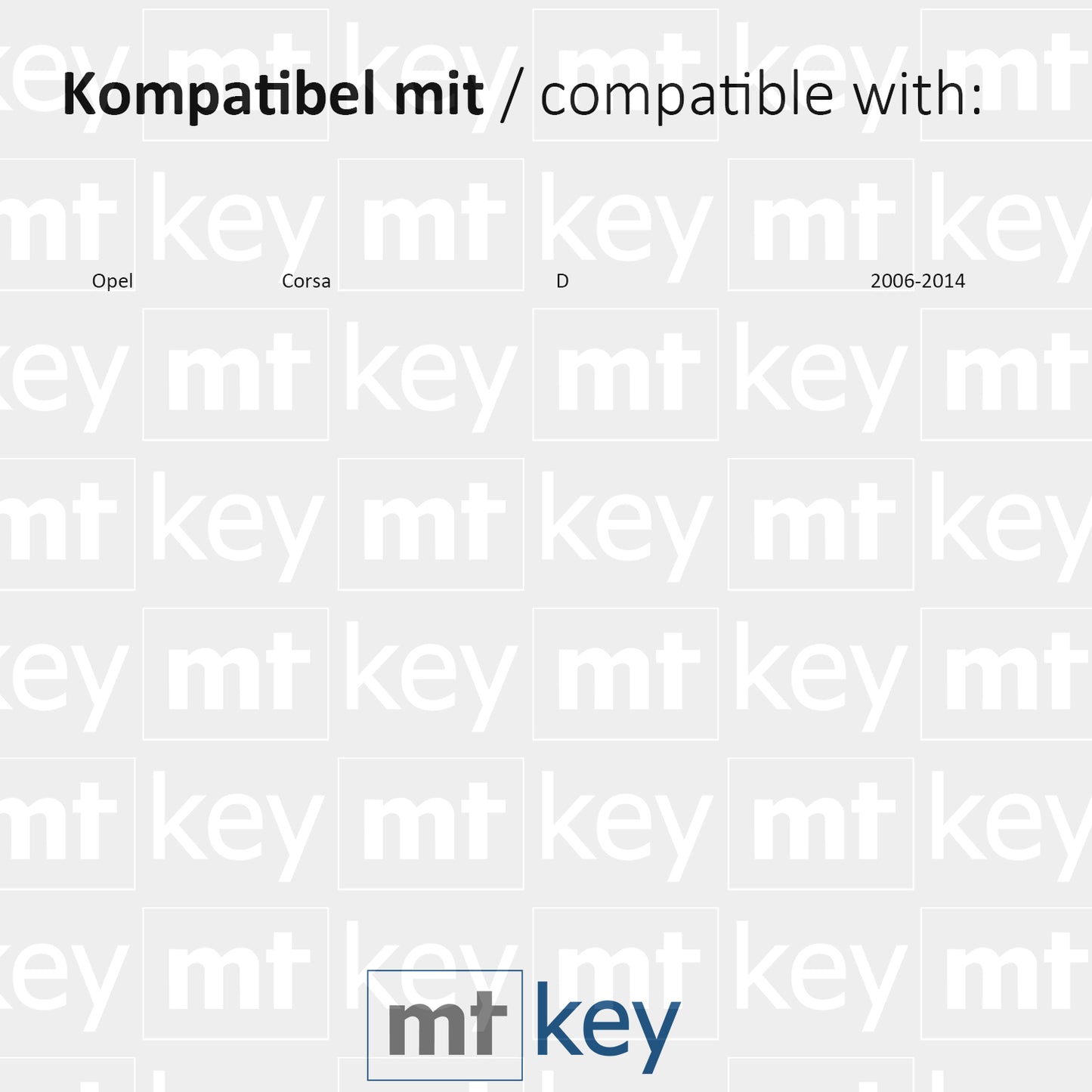 MT-KEY Klapp Schlüssel 434MHZ Fernbedienung ID46 PCF7941 HU100  2 Tasten kompatibel mit Autoschlüssel Opel Corsa D BJ 2006-2016 433MHZ Funkschlüssel