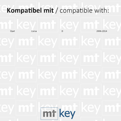 MT-KEY Klapp Schlüssel 434MHZ Fernbedienung ID46 PCF7941 HU100  2 Tasten kompatibel mit Autoschlüssel Opel Corsa D BJ 2006-2016 433MHZ Funkschlüssel