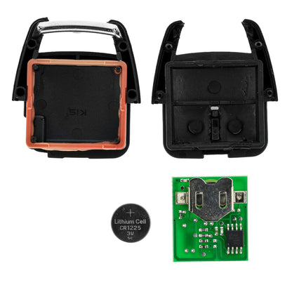 MT-KEY Funk Fernbedienung 434MHZ für 2 Tasten Autoschlüssel kompatibel mit Opel Vectra C 02-08 Signum 03-08 433MHZ Funkschlüssel