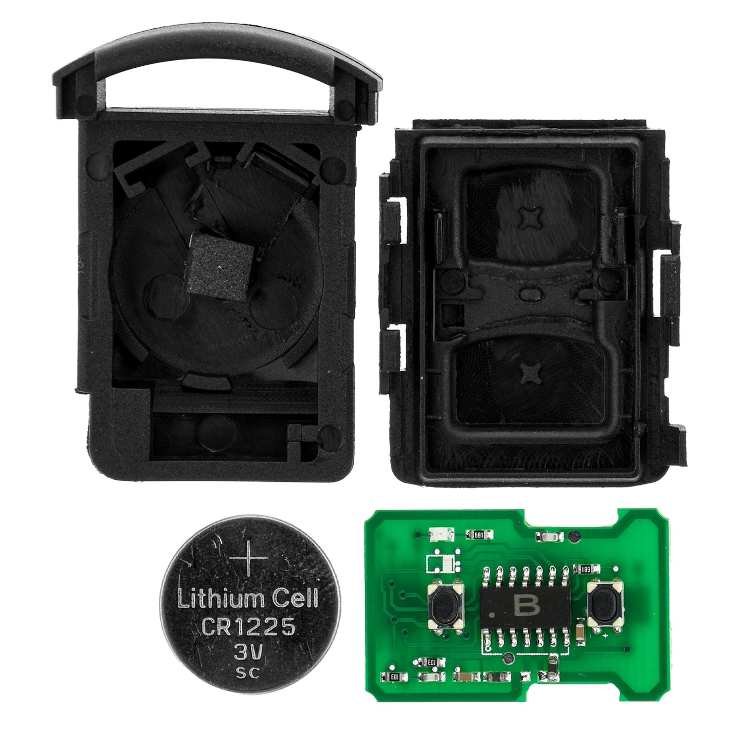 MT-KEY Funk Fernbedienung 434MHZ für Autoschlüssel kompatibel mit Corsa C Combo C Tigra B TwinTop Meriva A 433,92MHZ Funkschlüssel Sender
