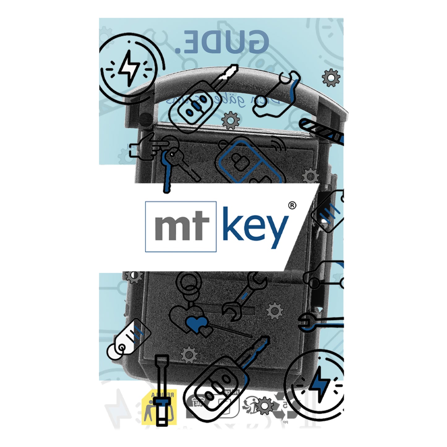 MT-KEY Funk Fernbedienung 434MHZ für Autoschlüssel kompatibel mit Corsa C Combo C Tigra B TwinTop Meriva A 433,92MHZ Funkschlüssel Sender