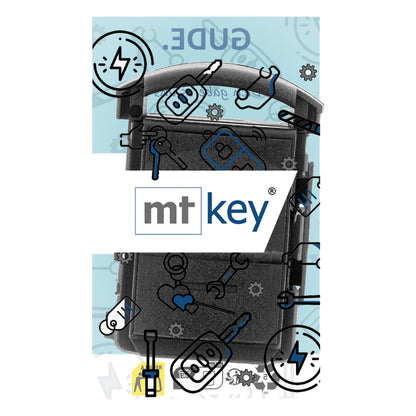 MT-KEY Funk Fernbedienung 434MHZ für Autoschlüssel kompatibel mit Corsa C Combo C Tigra B TwinTop Meriva A 433,92MHZ Funkschlüssel Sender