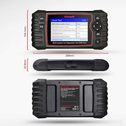 DIAGNOSEGERÄT iCARSOFT POR V3.0 OBD-2 Scanner für Porsche inkl. deutsche Updates