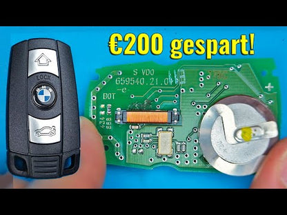 Auto Schlüssel Funk Fernbedienung 2X Akku Batterie LIR2025 3.6V kompatibel mit BMW, Mini, Land Rover