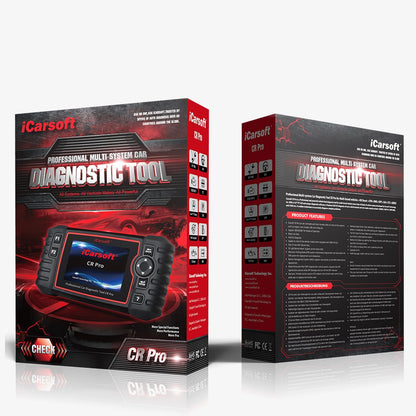 DIAGNOSEGERÄT iCARSOFT CR PRO OBD2 Scanner inkl. Online Updates DEUTSCH