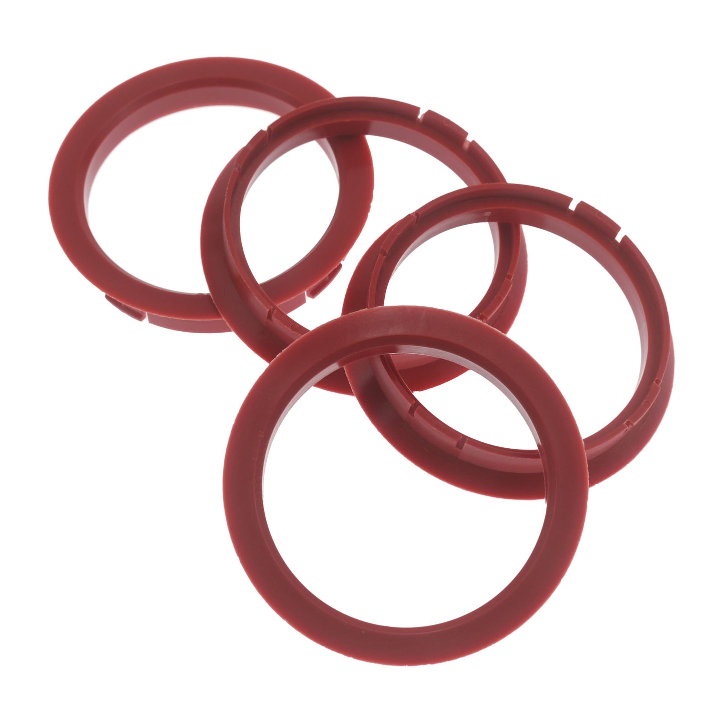 4x Zentrierringe 72,5 x 64,1 mm Rot Felgen Ringe Made in Germany