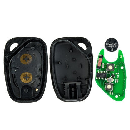 MT-KEY 2 Tasten Funk Fernbedienung 434MHZ kompatibel mit Renault Master II Trafic II Opel Vivaro A Movano A Nissan Kubistar Interstar Auto Schlüssel