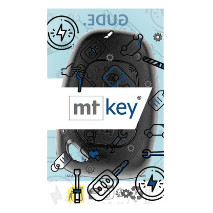 MT-KEY 2 Tasten Funk Fernbedienung 434MHZ kompatibel mit Renault Master II Trafic II Opel Vivaro A Movano A Nissan Kubistar Interstar Auto Schlüssel